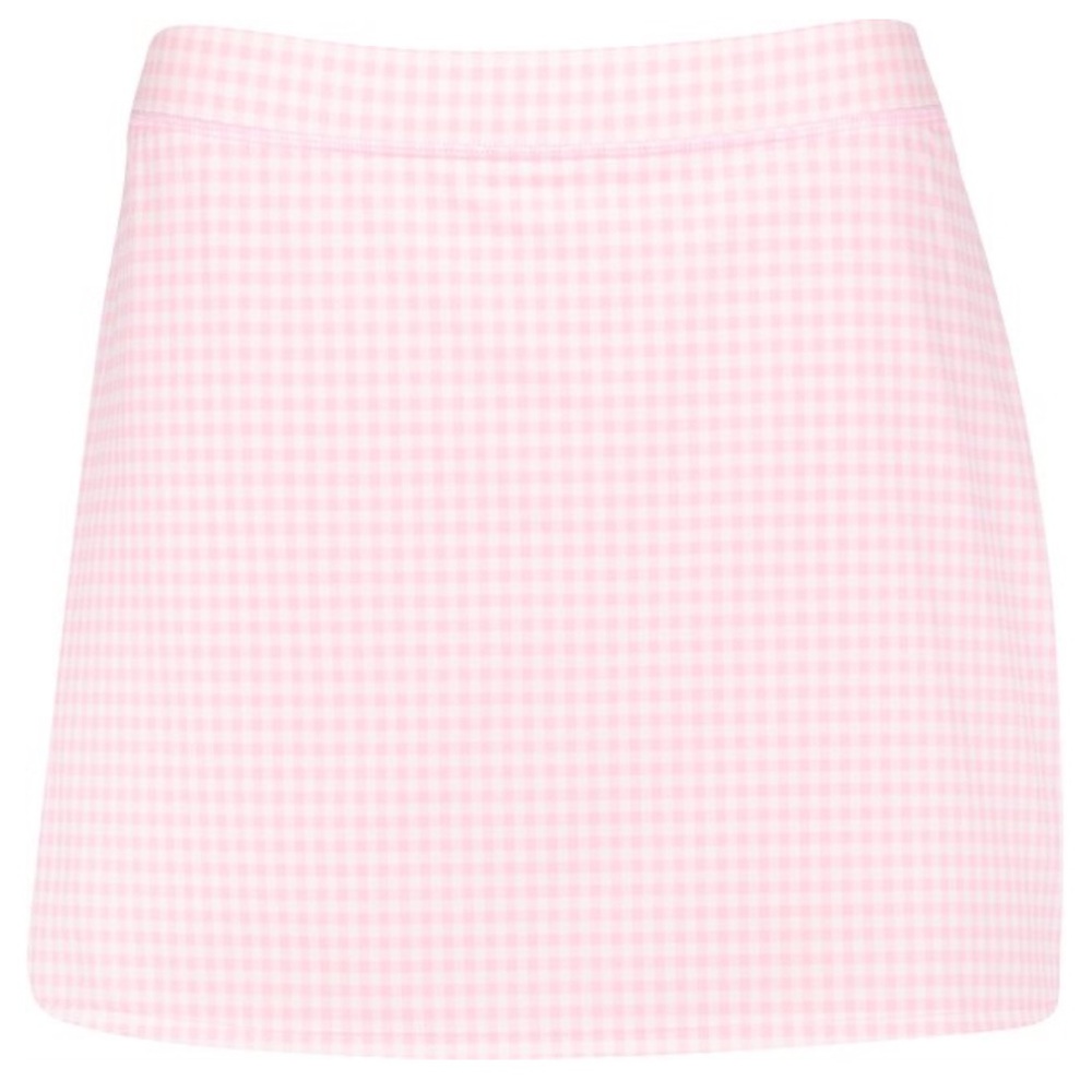 Pink Gingham Girls Golf Skirt